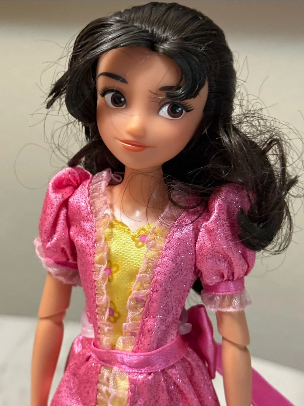 Disney Store Elena of Avalor Princess Isabel Doll wearing her pink dress